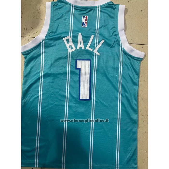 Maglia Bambino Charlotte Hornets LaMelo Ball #1 Icon 2022-23 Verde